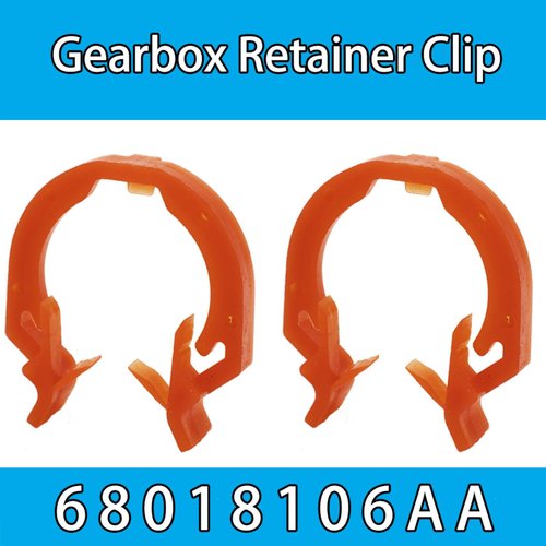 2pc Transfer Case Shift Cable Retainer Clip 68018106AA For Jeep Wrangler JK 2007-2018 Fastener Car Repair Kit Replacement Part