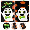 JOYIN Halloween Candy Bags Treat Boxes-12 Pieces Halloween Paper Bags Trick or Treat Halloween Sweet Goodie Bags with Ribbon, Halloween Party Favors Gift Bags