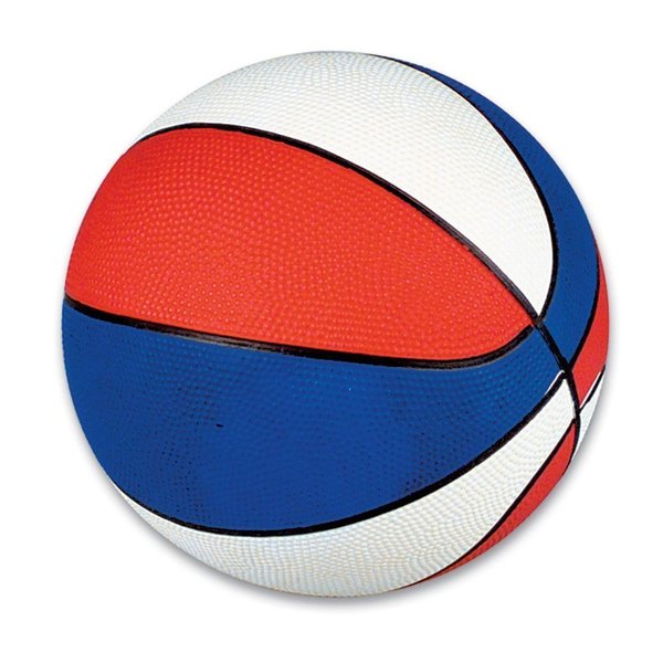 Rhode Island Novelty 7 Inch Red White & Blue Mini Basketballs, Pack of 5