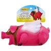 Ruffin' It 80542 When Pig's Fly Dog Toy with Squeaker, Flying Pig, Pink