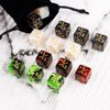 48 Pieces MTG Counter Dice Set +1/+1 Counters Tokens Marble Life Plus One Dice for Magic The Gathering, MTG, Table Top Game Accessories, 4 Styles