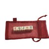 Spanish Poker Dice Set with Red Mesh Bag