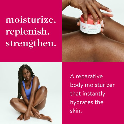 good.clean.goop beauty The Body Smoother Replenishing Cream | Hydrating Moisturizer for Dry Skin | Ceramides, Cupuacu Butter, & Avocado Oil | Fine Lines and Wrinkles Treatment | Cruelty-Free | 4 oz