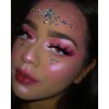 Ludress Face Gems Crystal Face Jewels Star Rhinestone Eye Temporary Tattoos Makeup Stickers Halloween Festival Outfit Rave Accessories for Women and Girls(Blue)
