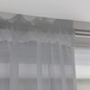 Window Gray Sheer Curtains 63 Inches Long 2 Panels Sheer Curtain Basic Rod Pocket Panel for Bedroom Children Living Room Yard Kitchen