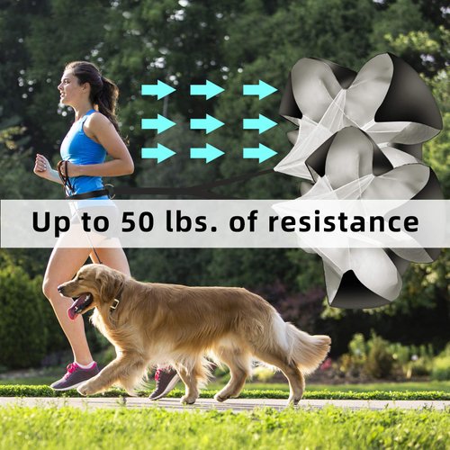 Vhxorrz Running Parachute Speed Training Pack of 2 56 Inch Speed Resistance Parachute Speed Chute for Speed Training Football Basketball Training Adults Youth Kids（Black）