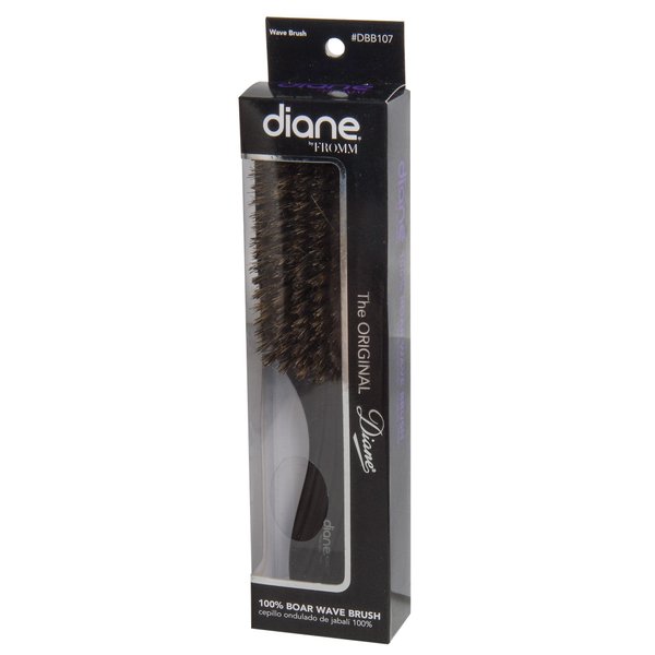 Diane Original 9" Wave Brush DBB107 - All-Purpose Hair Brush for Salon, Barber, Stylist, Men and Women, Detangles Long and Short Hair