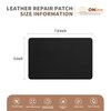 ONine Leather Repair Patch，Self-Adhesive Couch Patch，Available Anti Scratch Leather 5”X7.9”(12.7cm x 20cm) Peel and Stick for Sofas, Car Seats Hand Bags Jackets(New Black)