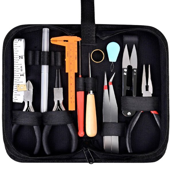 19Pcs Jewelry Making Tools Kit with Zipper Storage Case for Jewelry Crafting and Jewelry Repair by Paxcoo