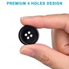 100 Pcs Premium Mixed Resin Sewing Buttons, kidoom Eco-Friendly 4-Hole Craft Buttons, 5 Sizes of Black Buttons Suitable for Sewing, DIY and Holiday Decoration(Black & White)