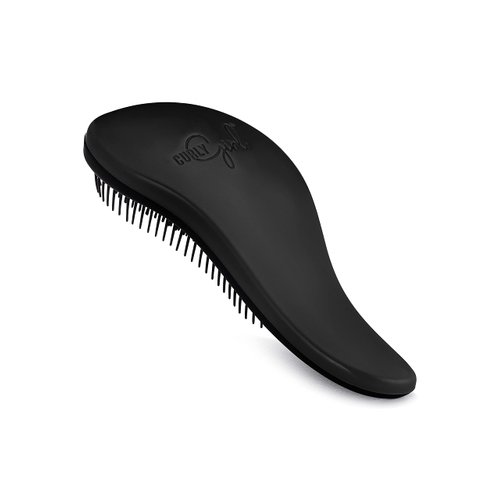 Curly Girl Breeze Thru Detangling Brush | Hair Detangler Hairbrush for Adults & Kids | Gets Rid of Tangles & Knots in Natural, Curly, Straight, Wet or Dry Hair (Black)