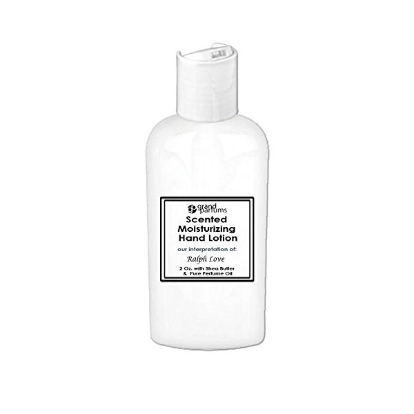 Grand Parfums 2 Oz Moisturizing Hand Lotion with Shea Butter (Ralph Love) Scented Hand Cream Spa Product, Travel Size Paraben Free