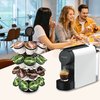 ROWISE K-Cup Pod Carousel Holder and Organizer for 36 Pods - Spins 360 Degrees, Detachable, Modern Metal Design in Black for Home and Office Counters