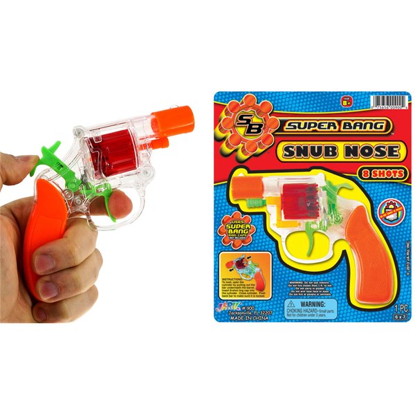 JA-RU Ring Cap Gun Super Bang See-Thru Hot Shots (1 Unit) Plastic Bang Party Favors Supplies for Kids. 900-1p