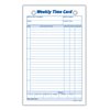 Adams Weekly Time Cards, 1-Sided, 4.25 x 6.75 Inches, White Index Bristol Paper, 100 Cards Per Pack (9616ABF)