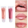 BlingKingdom 6pcs Lip Gloss Tubes 8ml Clear Soft Empty Lip Balm Containers Refillable Mini Cosmetic Tubes for Comestic Makeup and Travel Toiletries