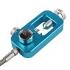 IORMAN DIN Valve Scuba Adapter 4500psi High Pressure PCP Paintball HPA Tank Fill Station (Stainless Steel Braided-Blue)