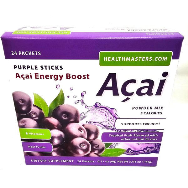 Healthmasters Purple Sticks ACAI Energy Boost
