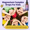 Kids Magnesium Liquid Drops-Magnesium Glycinate Liquid for Kids Supplement-w/L-theanine, Omega-3, Vitamin B6, D3 - for Sleep, Relaxation, Brain, Bones - Mixed Berry Flavor, 4 Fl Oz