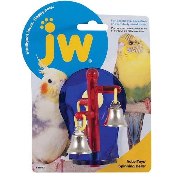 JW Pet Company Activitoys Spinning Bells Bird Toy, Assorted Colors