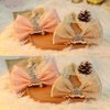 Bethynas Princess Crown Lace Bowknot Headband for Baby Girls Handmade Chiffon Elastic Baby Hairband Birthday Party Crown Hair Accessories for Newborn Infant Toddlers (Style 2 - pink)
