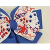 Red, White & Blue Stars on Blue Hair Bow