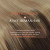 Sunny Ombre Clip in Hair Extensions Real Human Hair Dark Root Hair Extensions Real Human Hair Clip ins Dark Brown to Light Brown Balayage Ash Brown Clip in Extensions Ombre Hair Extensions 120g 16in