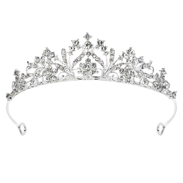 Tiara Crowns for Women and Girls, Rhinestones Princess Crown Crystal Queen Tiaras Birthday Headband Fairy Pageant Crown Hair Accessories for Women Girls Birthday Wedding Prom Quinceanera Cosplay Party