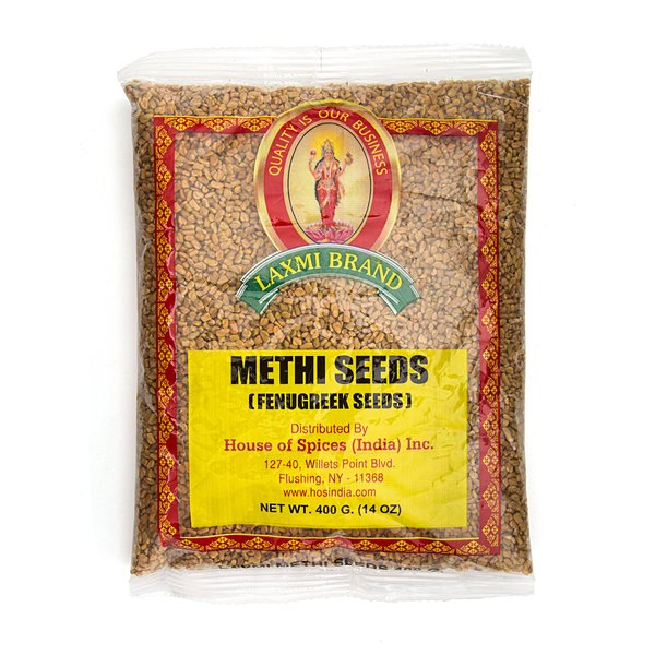 Laxmi Traditional Indian Spices - Methi Seeds (Fenugreek Seeds), 7oz