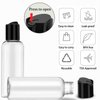 DNSEN 5 Pack 3.4 oz Travel Bottles for Toiletries TSA Approved Leakproof Plastic Empty Travel Size Bottles Containers with Labels