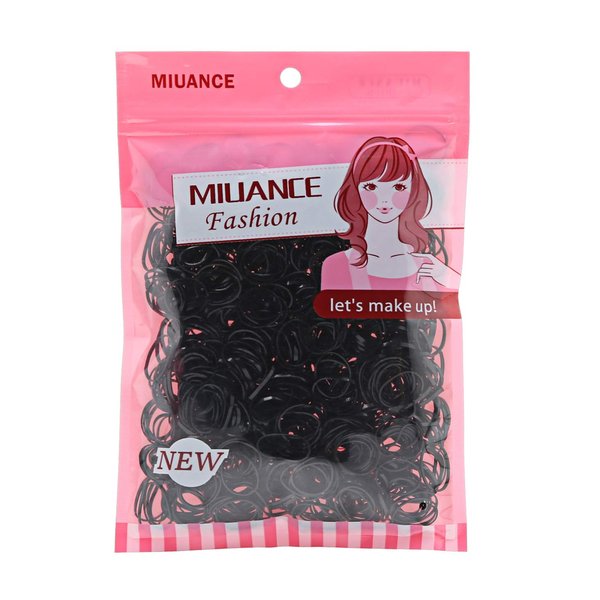 Multi Candy Color Baby Girl's Kids Hair Holder Hair Tie Elastic Rubber Bands (hr_1000_black)