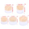 AKOAK 5g/10g/15g/30g/50g Reusable Glass Cream Bottle, Suitable for DIY, for Sampling Eye Shadow, Face Cream, Blush, Eye Cream, Sunscreen and Other Cosmetic Containers Bottle