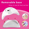 KFE Hardware UV Gel Nail Lamp,150W UV Dryer LED Light for Polish-4 Timers Professional Art Accessories, Curing Gel Toe Nails, White (Pink)