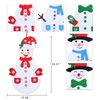 Max Fun DIY Felt Snowman Games Set with58Pcs Crafts Kit Wall Hanging Xmas Gifts for Christmas Winter Holiday Party Decorations (Snowman)