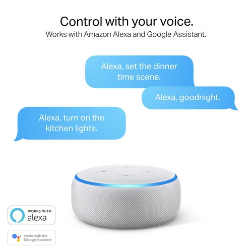 Kasa Smart Light Bulbs that works with Alexa and Google Home, Dimmable Smart LED Bulb, A19, 9W, 800Lumens, Soft White(2700K), CRI≥90, WiFi 2.4Ghz only, No Hub Required, 4-Pack(KL110P4)