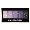 L.A. Colors 5 Color Matte Eyeshadow, Purple Cashmere, CEM473