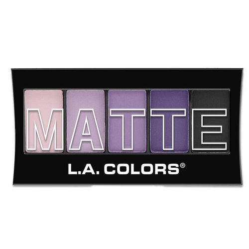 L.A. Colors 5 Color Matte Eyeshadow, Purple Cashmere, CEM473