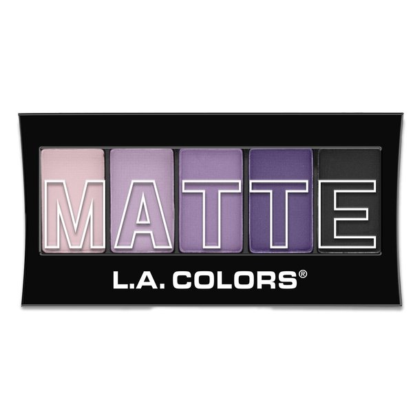 L.A. Colors 5 Color Matte Eyeshadow, Purple Cashmere, CEM473