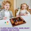 Kiapeak Shut The Box Dice Game, 10 Numbers Traditional Wooden Pub Bar Board Game, Family Classics Tabletop Version Games for Classroom, Party, or Pub