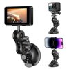 Camera Suction Cup Mount,Car Windshield Window Dashboard Suction Cup Holder, Phone Holder,for GoPro Hero 12 11 10 9 8 7 6 5 Insta360 X3 GO3 DJI Action 3 4 Accessories, with 1/4 Thread Adapter