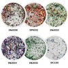 Sparkle Holographic Chameleon Glitter Dip Powder Nail Kit 6 Colors Set with opal foils, easy to use for dip nail starters, perfect for white and black nail art (Dip Liquid Set Not Included)