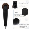 Rich Choices Claw Clip Ponytail Extension Human Hair Real Hair Ponytail Extension Balayage Jet Black 14 Inch 105g One Piece Clip In Long Ponytail Hair Extensions Straight For Women #1