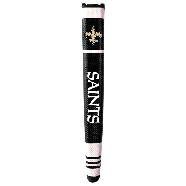 Team Golf NFL New Orleans Saints Golf Putter Grip Golf Putter Grip with Removable Gel Top Ball Marker, Durable Wide Grip & Easy to Control