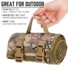 LIVANS Shooting Mat Tactical Shooting Pad Roll Up Shooting Training Mat Prone Shooter Mat Protective Shooting Blanket for Range and Hunting, with Shooting Rest Sand Bag