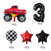 Race Car Foil Balloons Party Supplies Monster Truck Balloon Decorations Number 3 Balloons 40 Inch for Boys 3rd Birthday Baby Shower Car Theme Party Decorations (Monster Truck 3rd Birthday)