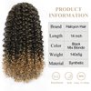 Ponytail Extension Drawstring Ponytail for Black Women 14 Inch Blonde Curly Drawstring Ponytail Extensions Synthetic with 2 Clips on Ponytail Hair Extensions (1B/27#)