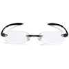 Visualites 5 Black 1.25 Lightweight Oval Rimless Reading Glasses for Men and Woman
