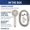 Waterpik High Pressure Hand Held Shower Head With Hose, PowerPulse Massage 6-Mode, Brushed Nickel XAL-649ME