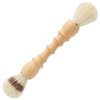Redecker Double Dust Brush with Oiled Beechwood Handle, Goat Hair and Pig Bristle Brush Heads, Made in Germany
