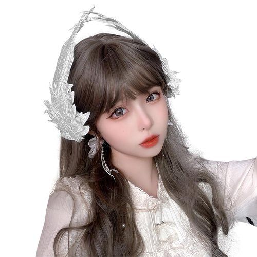 1 Pair Angel Wing Hair Clips Halloween Feather Hair Barrettes Lolita Cosplay Hair Accessories for Girls Women